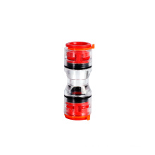 Portable tube fitting coupling multi size resistant plastic easy observe micro-duct straight fitting